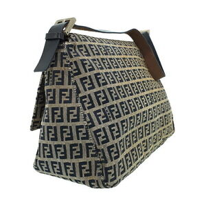 Fendi Zucchino Mamma Semi Bucket Bag Shoulder
